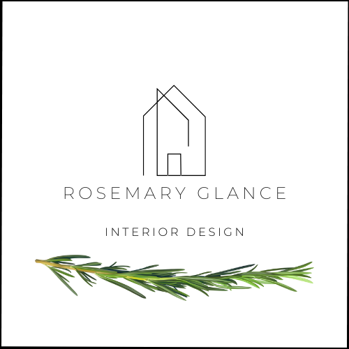 "Logo of Rosemary Glance, a home interior design blog."